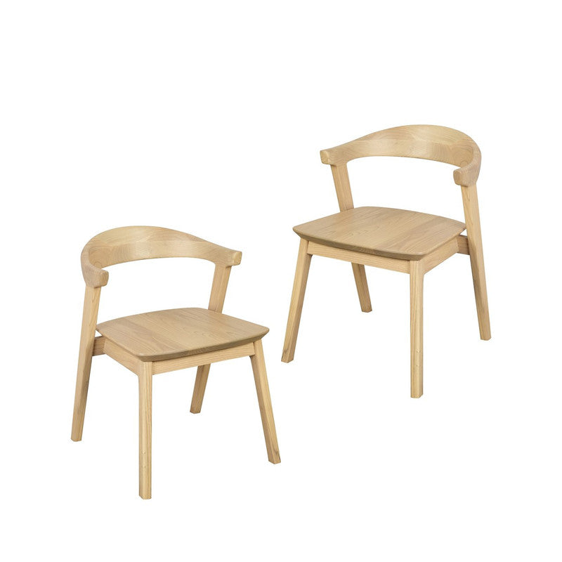 Fynn Oak Dining Chair | Set of 2 | Natural