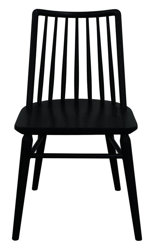 Riviera Solid Oak Dining Chair | Set of 2 | Black