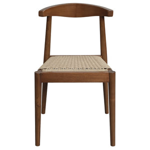 Arden Solid Oak Dining Chair | Almond | Loom Seat | Classic Wooden Kitchen Seating