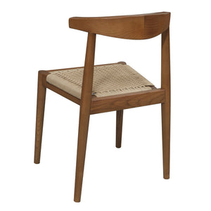 Arden Solid Oak Dining Chair | Almond | Loom Seat | Classic Wooden Kitchen Seating