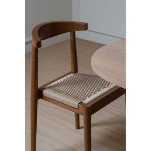 Arden Solid Oak Dining Chair | Almond | Loom Seat | Classic Wooden Kitchen Seating