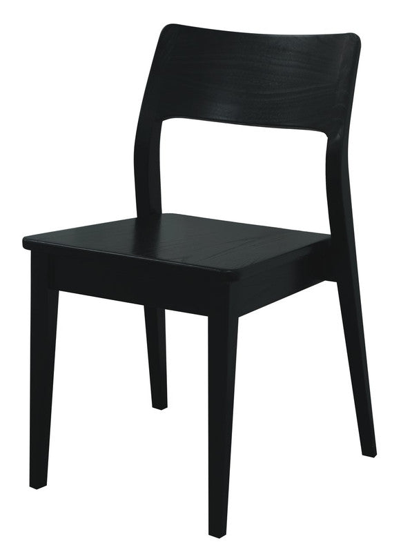 Providence Solid Oak Dining Chair | Set of 2 | Black