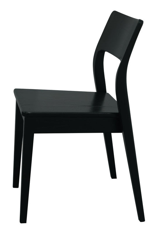 Providence Solid Oak Dining Chair | Set of 2 | Black