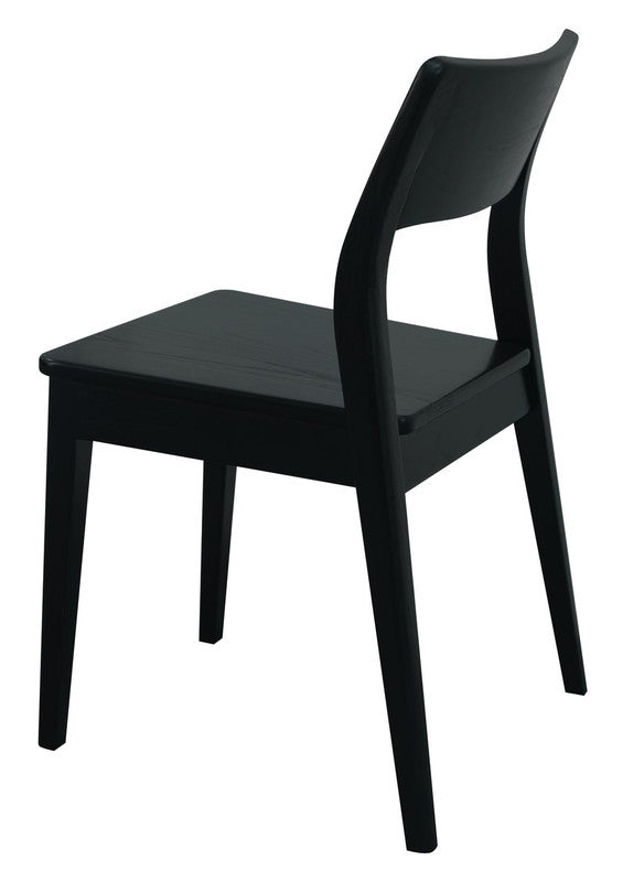 Providence Solid Oak Dining Chair | Set of 2 | Black