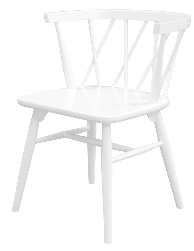Sierra Cross Back Oak Chair | Set of 2 | White