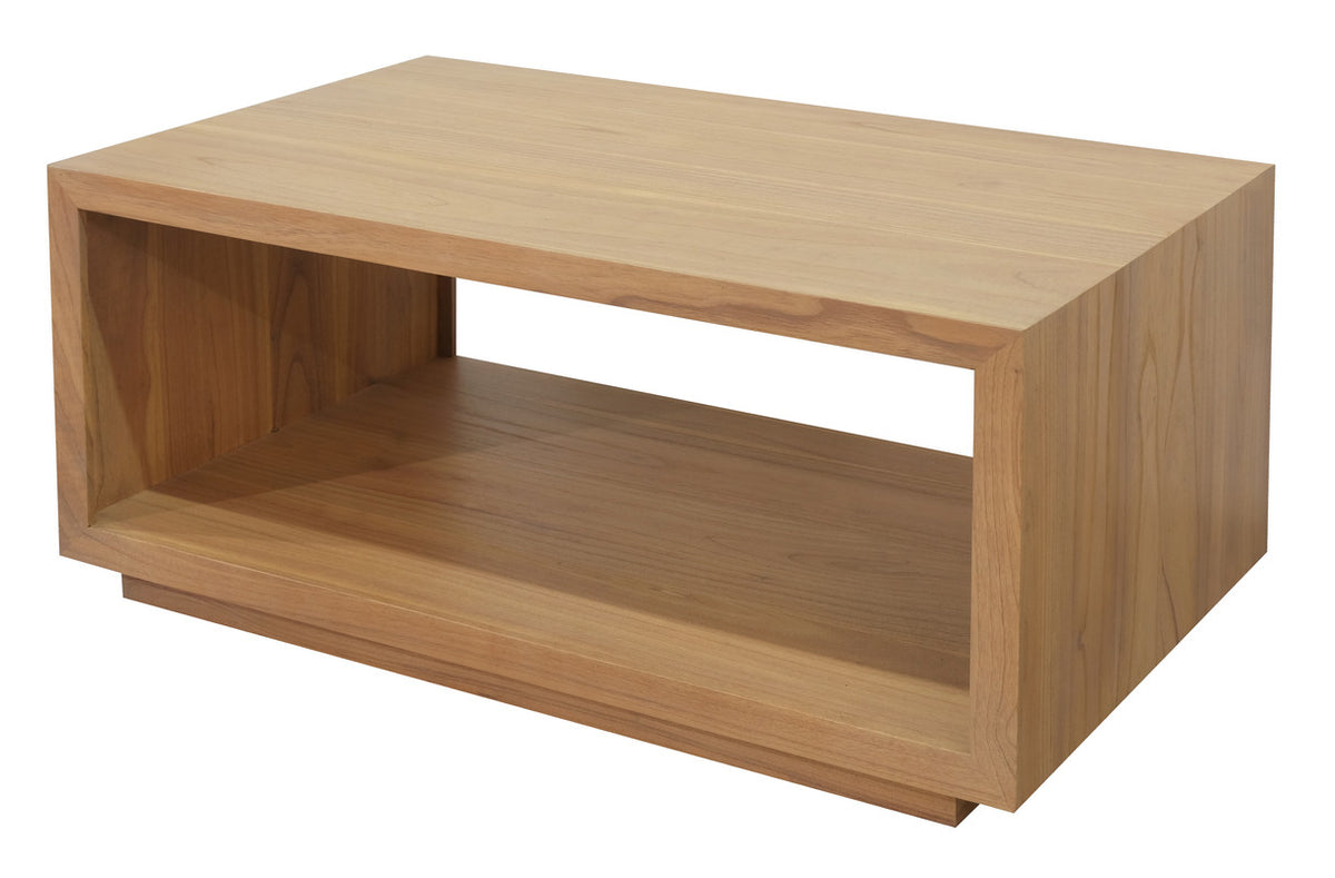 Oscar Solid Mindi Timber Coffee Table | Natural Finish | Elegant Design
