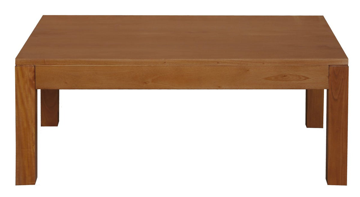 Amsterdam Solid Mahogany Timber Coffee Table | Light Pecan Finish