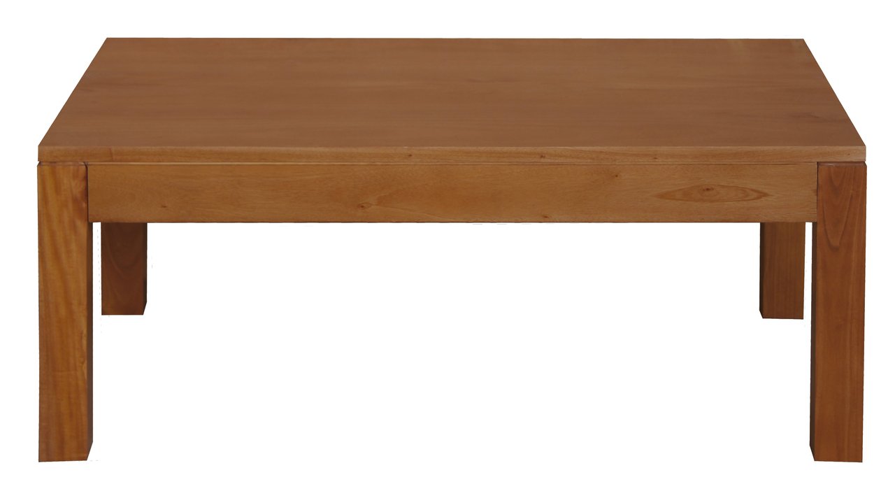 Amsterdam Solid Mahogany Timber Coffee Table | Light Pecan Finish