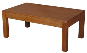 Amsterdam Solid Mahogany Timber Coffee Table | Light Pecan Finish