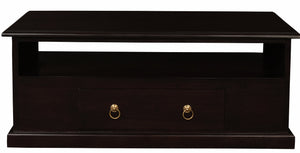 Tasmania 2-Drawer Coffee Table | Chocolate Finish