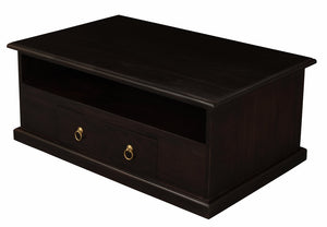 Tasmania 2-Drawer Coffee Table | Chocolate Finish