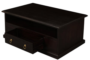 Tasmania 2-Drawer Coffee Table | Chocolate Finish