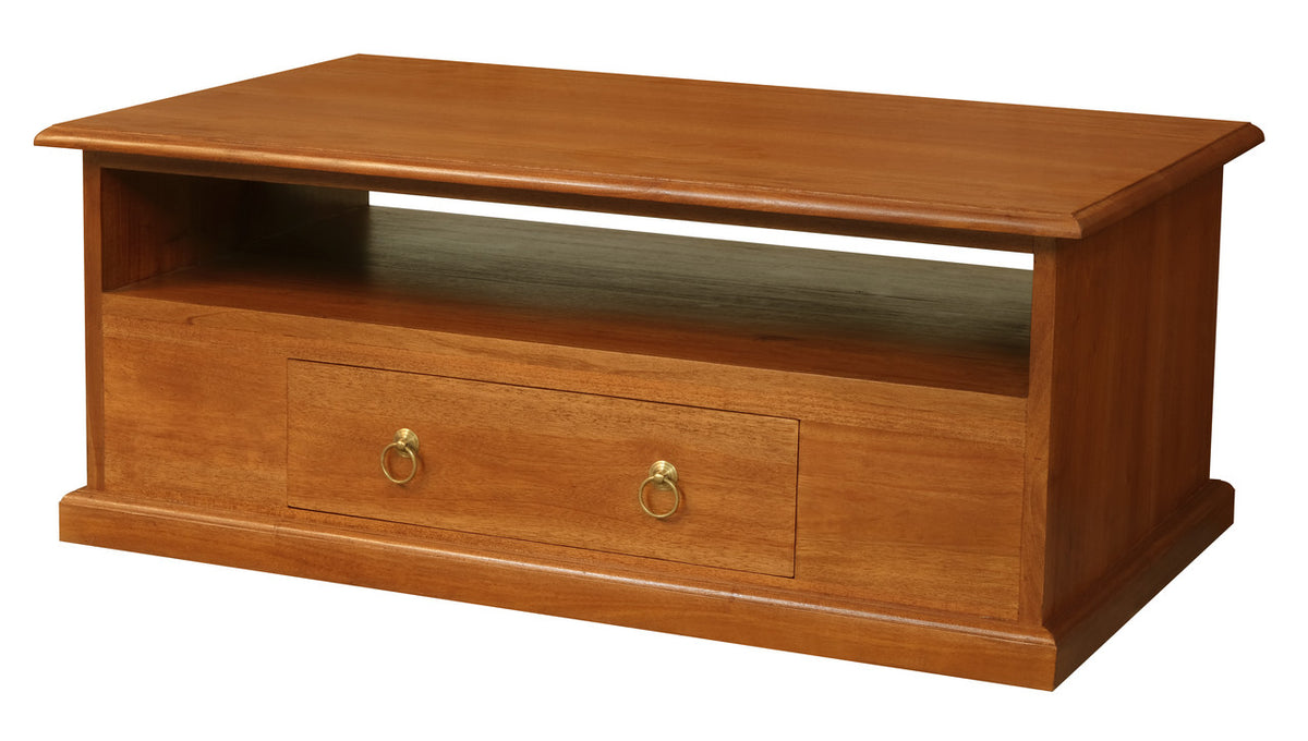 Tasmania 2-Drawer Coffee Table | Light Pecan Finish