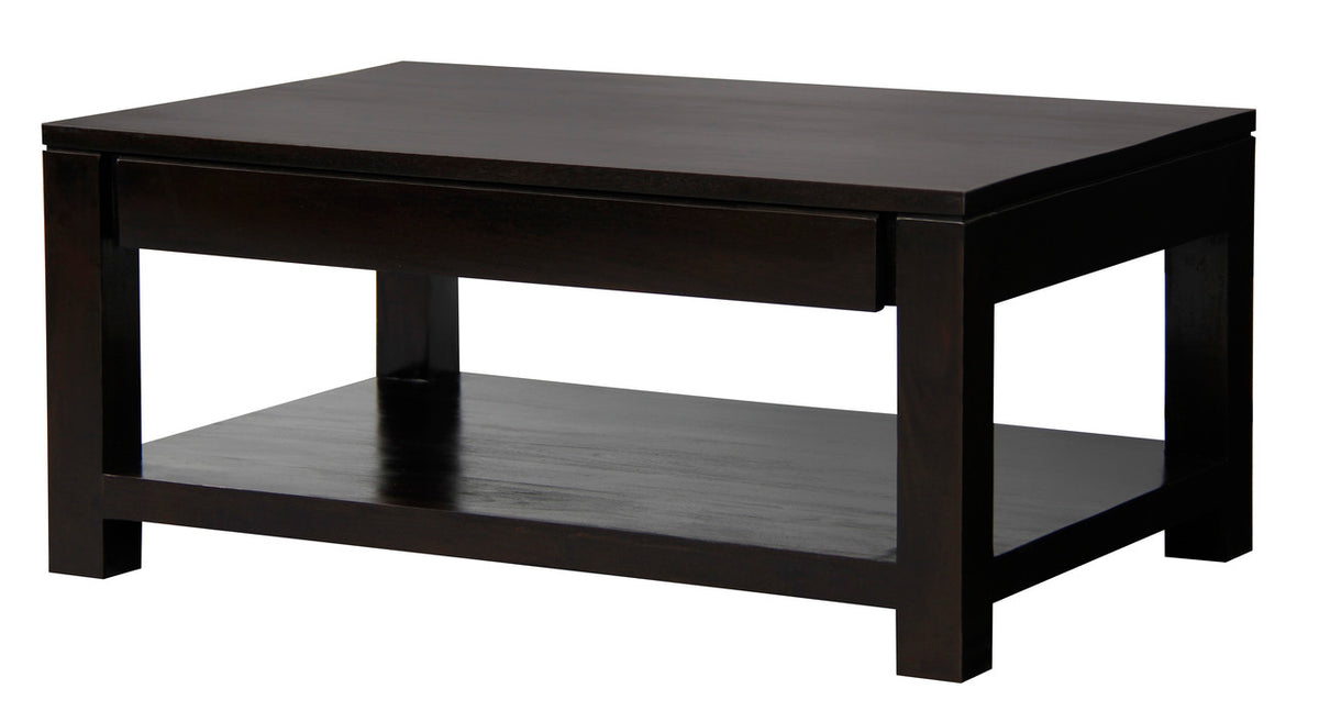 Amsterdam 2-Drawer Coffee Table | Chocolate Finish