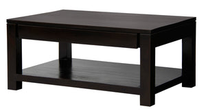 Amsterdam 2-Drawer Coffee Table | Chocolate Finish