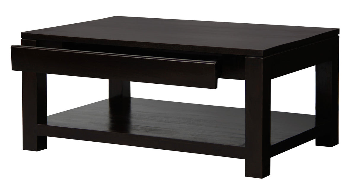 Amsterdam 2-Drawer Coffee Table | Chocolate Finish