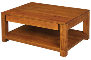 Amsterdam 2-Drawer Coffee Table | Light Pecan Finish