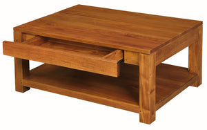 Amsterdam 2-Drawer Coffee Table | Light Pecan Finish