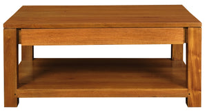 Amsterdam 2-Drawer Coffee Table | Light Pecan Finish