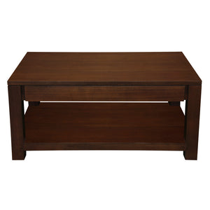 Amsterdam 2-Drawer Coffee Table | Mahogany Finish