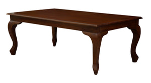 Queen Anne Coffee Table | 120x70 cm | Mahogany Finish