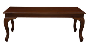 Queen Anne Coffee Table | 120x70 cm | Mahogany Finish