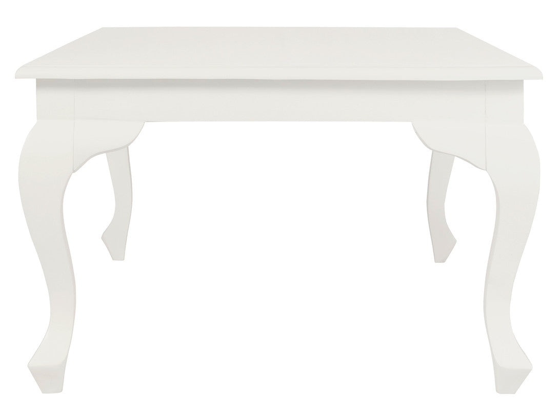Queen Anne Coffee Table | 120x70 cm | White Finish