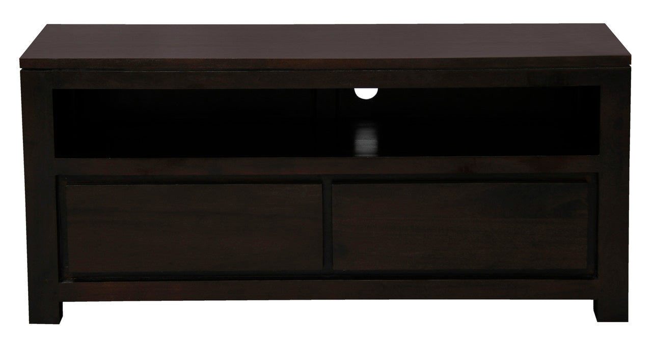 Amsterdam 2 Drawer Entertainment Unit | Chocolate