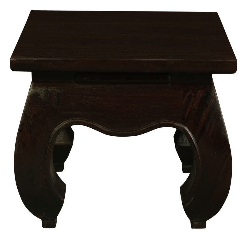 Dynasty Solid Mahogany Timber Lamp Table | Chocolate