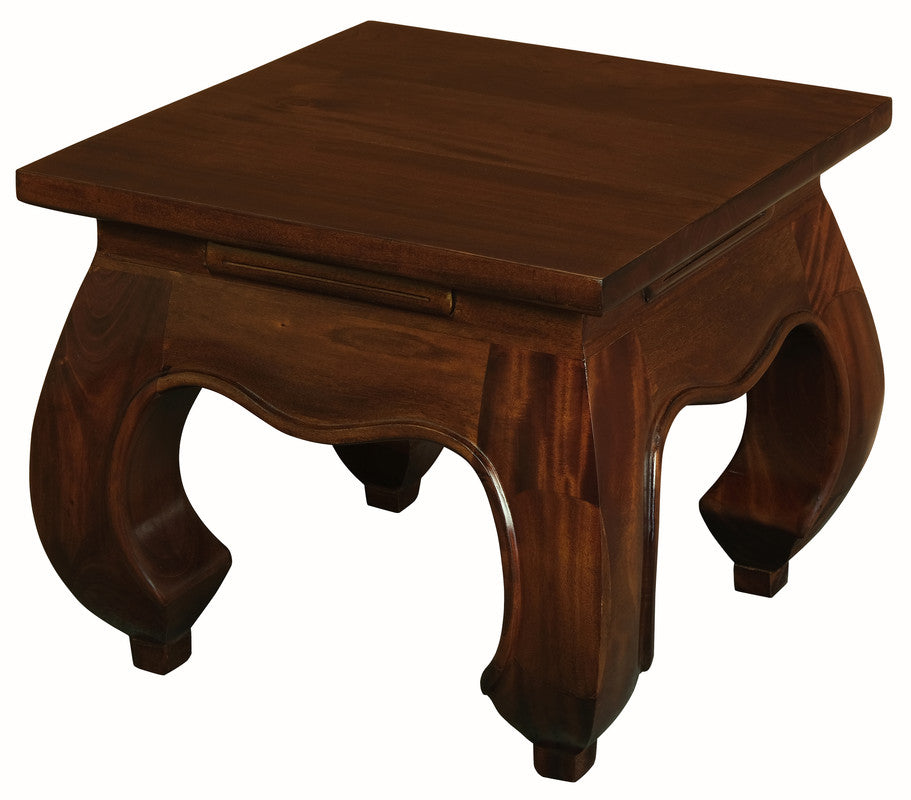 Dynasty Solid Mahogany Timber Lamp Table | Mahogany