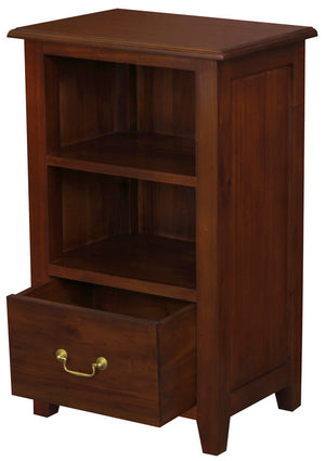 Tasmania 1 Drawer Solid Mahogany Timber Lamp Table | Mahogany
