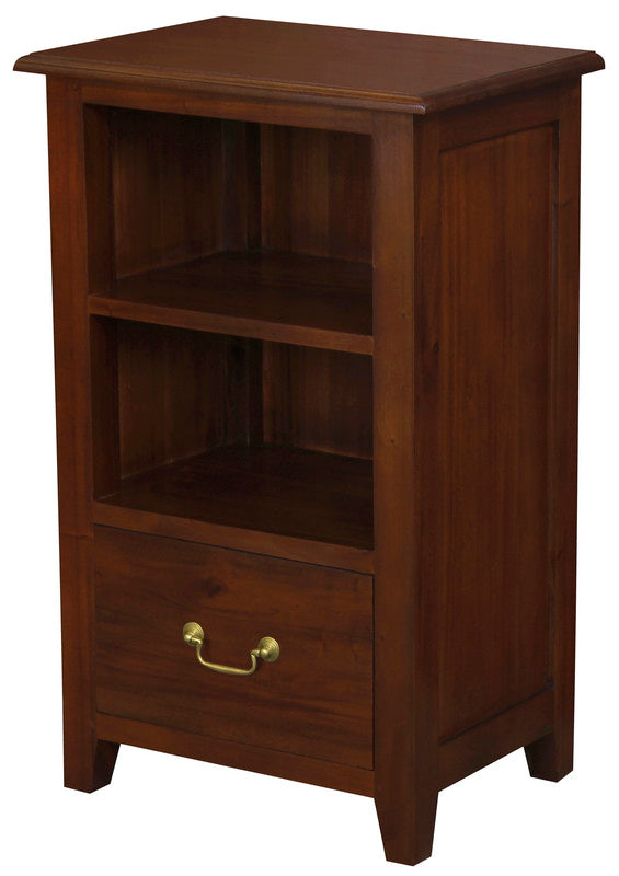 Tasmania 1 Drawer Solid Mahogany Timber Lamp Table | Mahogany