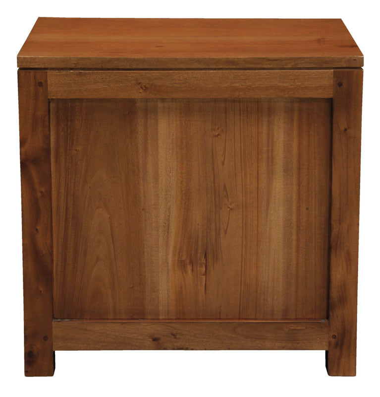 Paris 1 Drawer Solid Mahogany Timber Lamp Table | Light Pecan