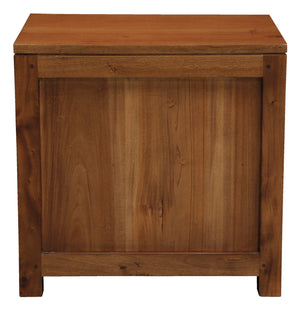 Paris 1 Drawer Solid Mahogany Timber Lamp Table | Light Pecan
