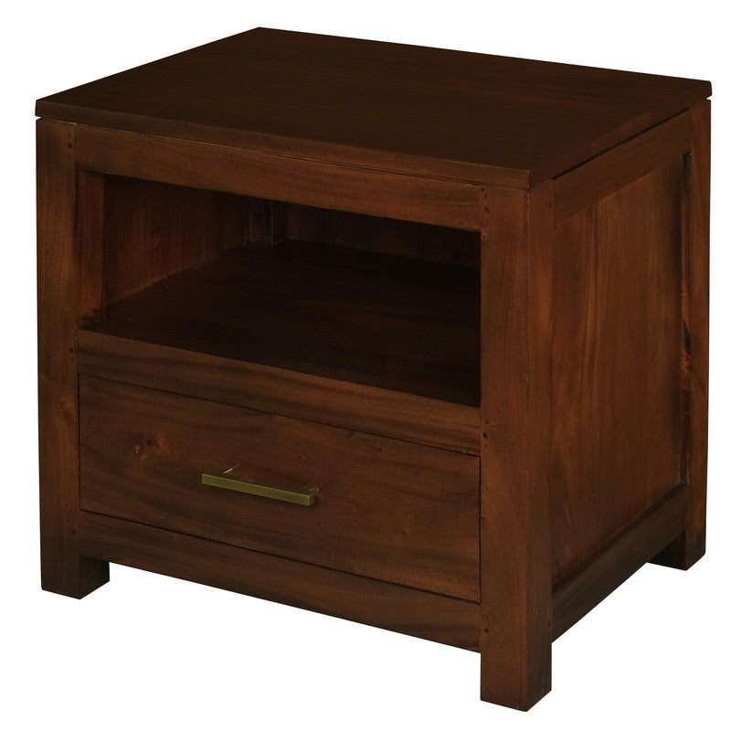 Paris 1 Drawer Solid Mahogany Timber Lamp Table | Mahogany