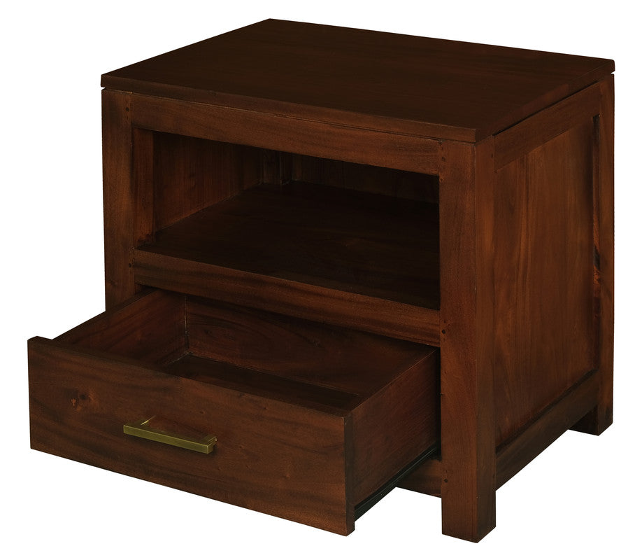 Paris 1 Drawer Solid Mahogany Timber Lamp Table | Mahogany