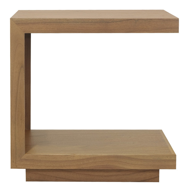 Oscar Solid Mindi Lamp Table | Natural