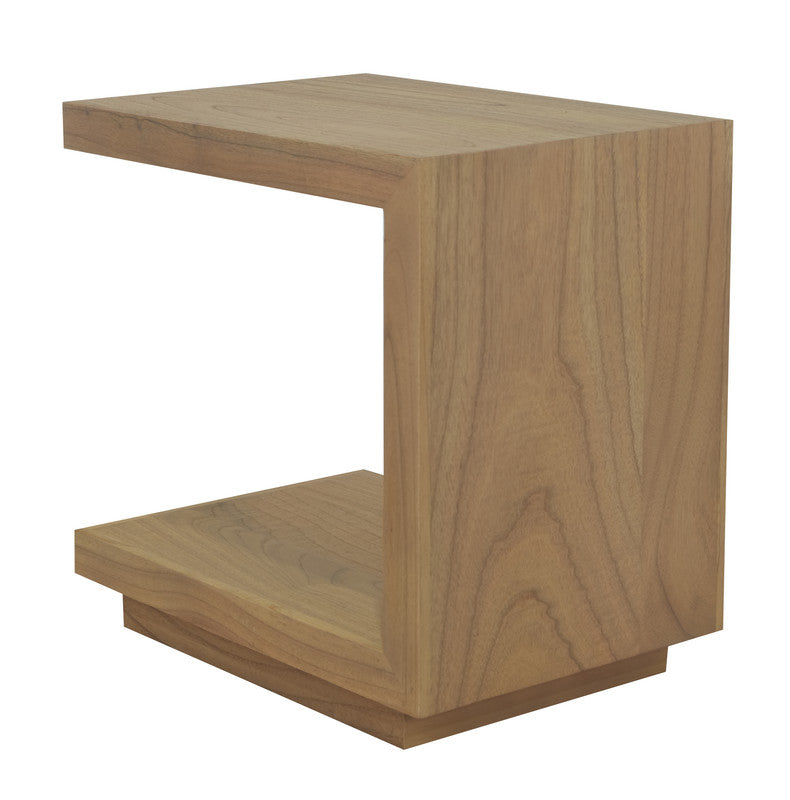 Oscar Solid Mindi Lamp Table | Natural