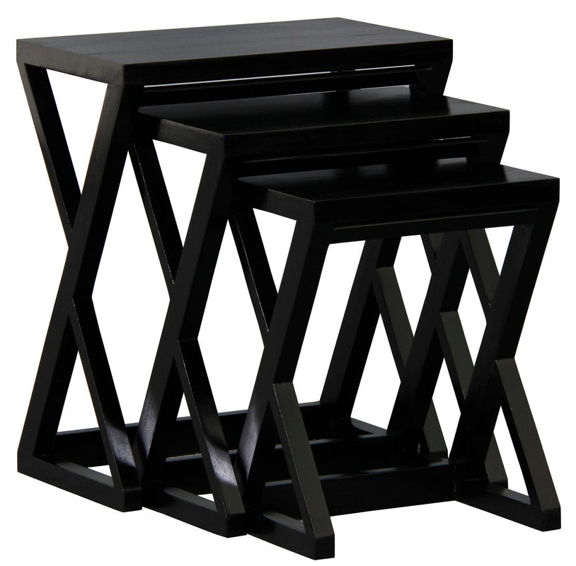 Manhattan Nest of Tables | Set of 3 | Black
