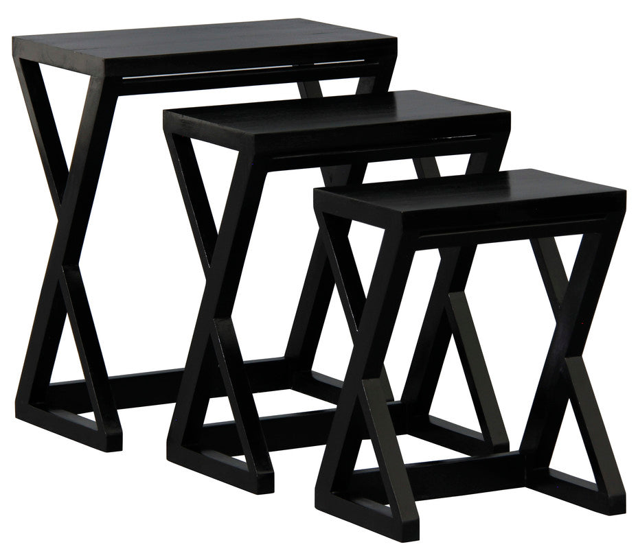 Manhattan Nest of Tables | Set of 3 | Black