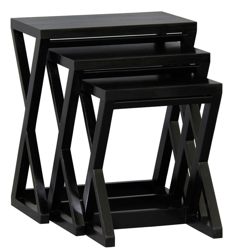 Manhattan Nest of Tables | Set of 3 | Black