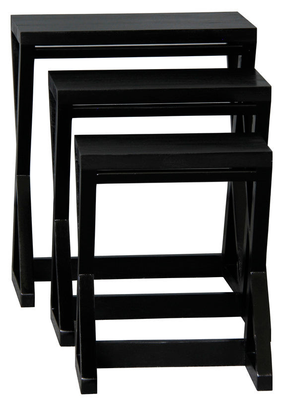 Manhattan Nest of Tables | Set of 3 | Black