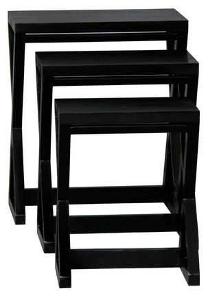 Manhattan Nest of Tables | Set of 3 | Black
