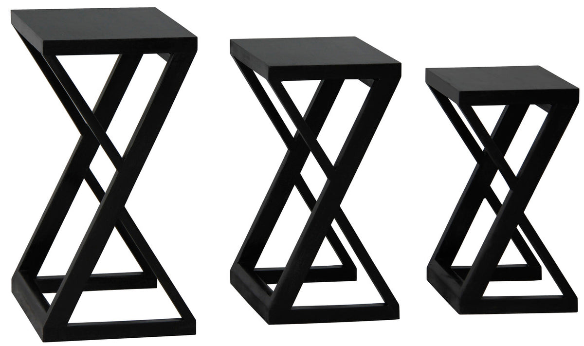 Manhattan Nest of Tables | Set of 3 | Black