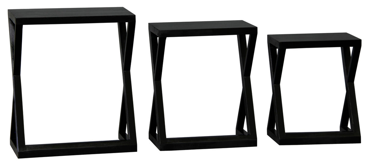 Manhattan Nest of Tables | Set of 3 | Black