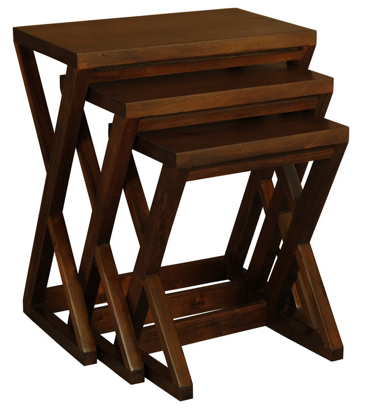 Manhattan Nest of Tables | Set of 3 | Mahogany