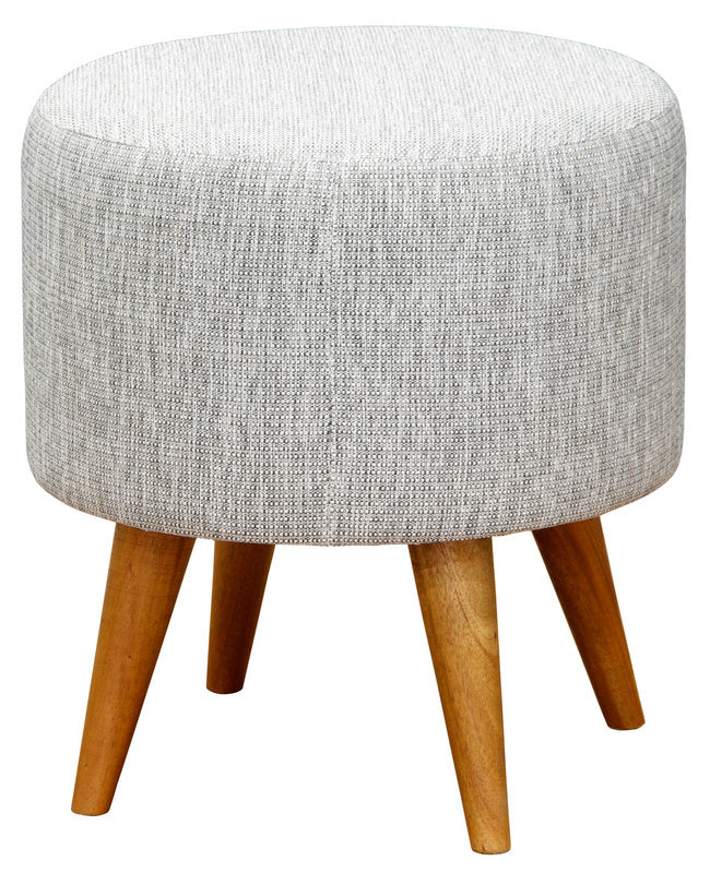Manhattan Round Ottoman | Dark Grey