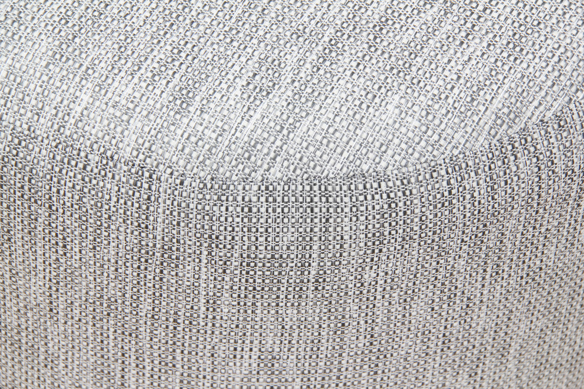 Manhattan Round Ottoman | Dark Grey