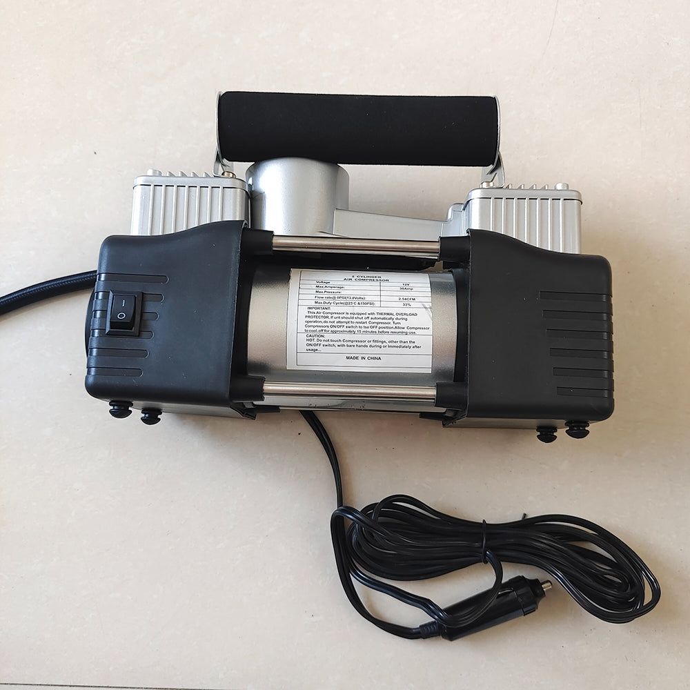12V 150PSI Car Air Compressor | Portable Tyre Deflator Inflator Pump | 4WD Car Truck