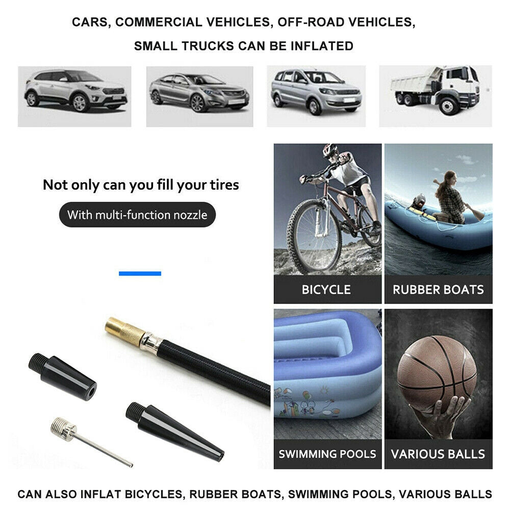 12V 150PSI Car Air Compressor | Portable Tyre Deflator Inflator Pump | 4WD Car Truck